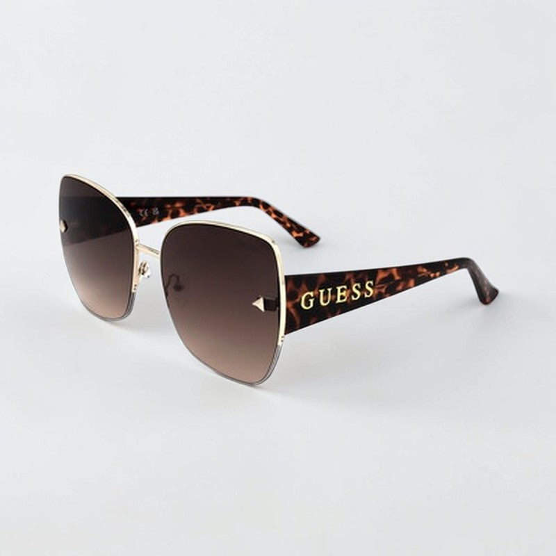 Guess Brown Gradient Butterfly Ladies Sunglasses,GF6136