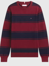 TOMMY HILFIGER Rugby Stripe Crewneck Sweater,XM07954-P61