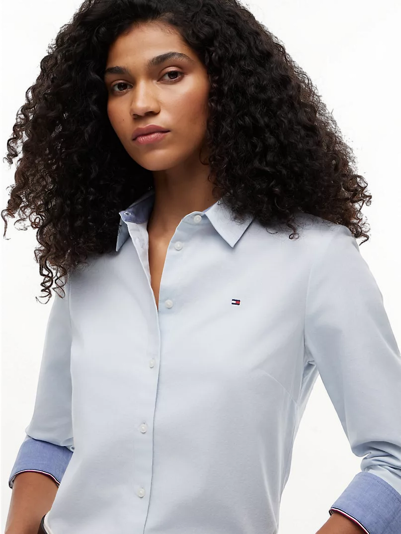 Regular Fit Stretch Oxford Shirt Shirt 76J4826-CJP