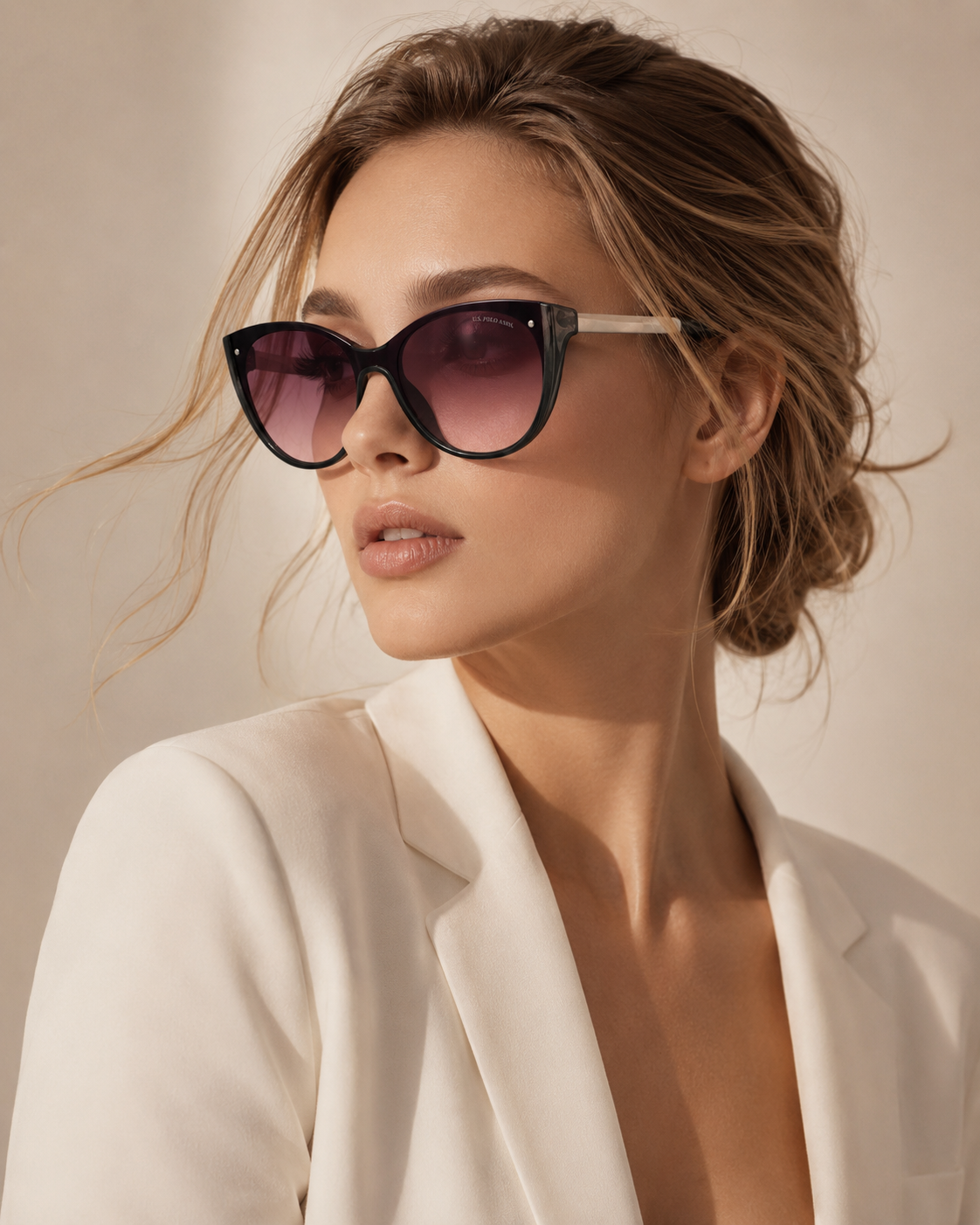 Immediate ETHEREAL PIN CAT-EYE SUNGLASSES, PA5049-0000A