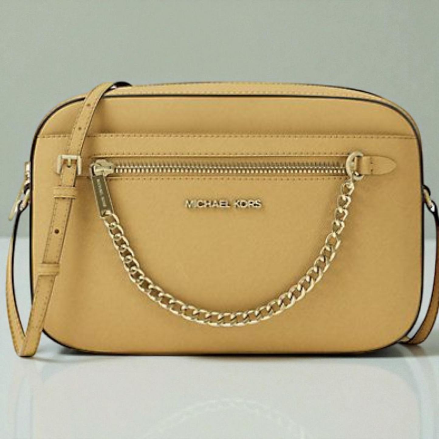 Jet Set Large Saffiano Leather Crossbody Bag 35S1GTTC7L