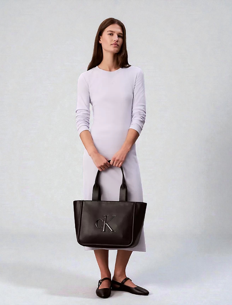 C.K Embossed Monogram Tote Bag 4F3218G