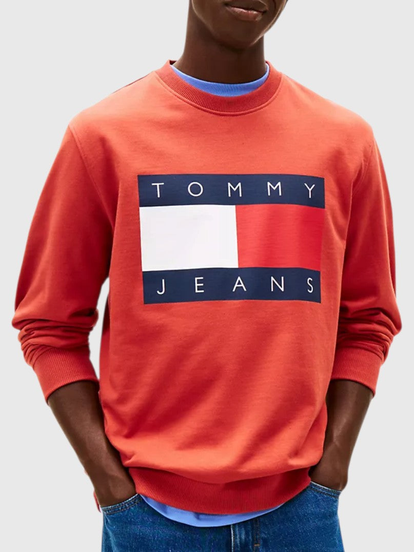 TOMMY HILFIGER Jeans Big Flag Logo Sweatshirt,DM22643-MBM