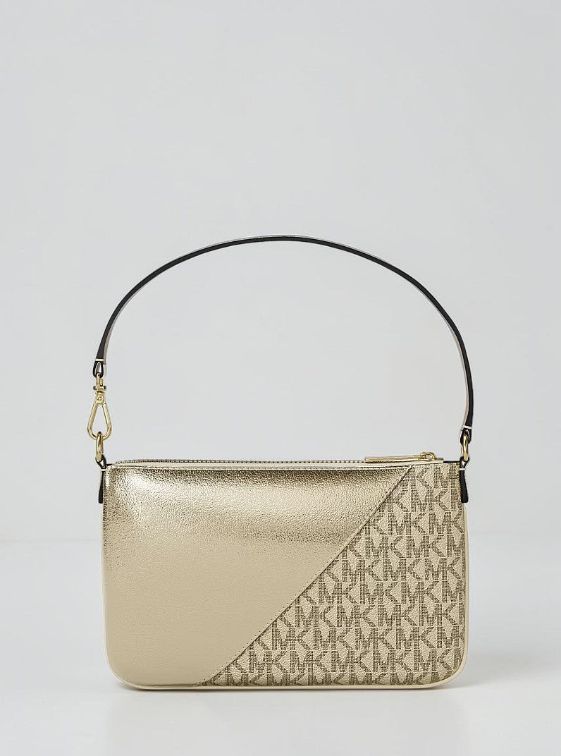 Michael Kors Jet Set Travel Signature Logo and Smooth Wristlet,35F6GTVW5V