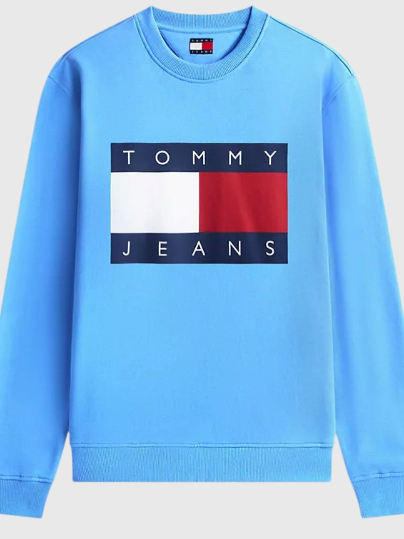 TOMMY HILFIGER Jeans Big Flag Logo Sweatshirt,DM22643-MBM