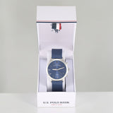 MENS BLUE MESH STRAP WATCH,USC81007UO-0000A