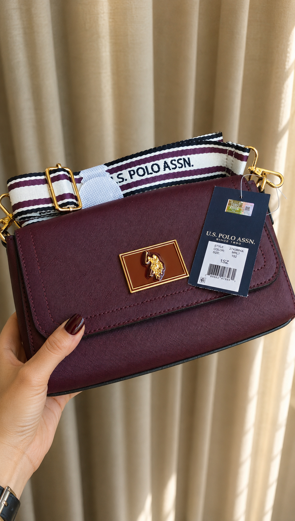 Immediate ENAMEL CROSSBODY BAG Serial 27A396-AA00A