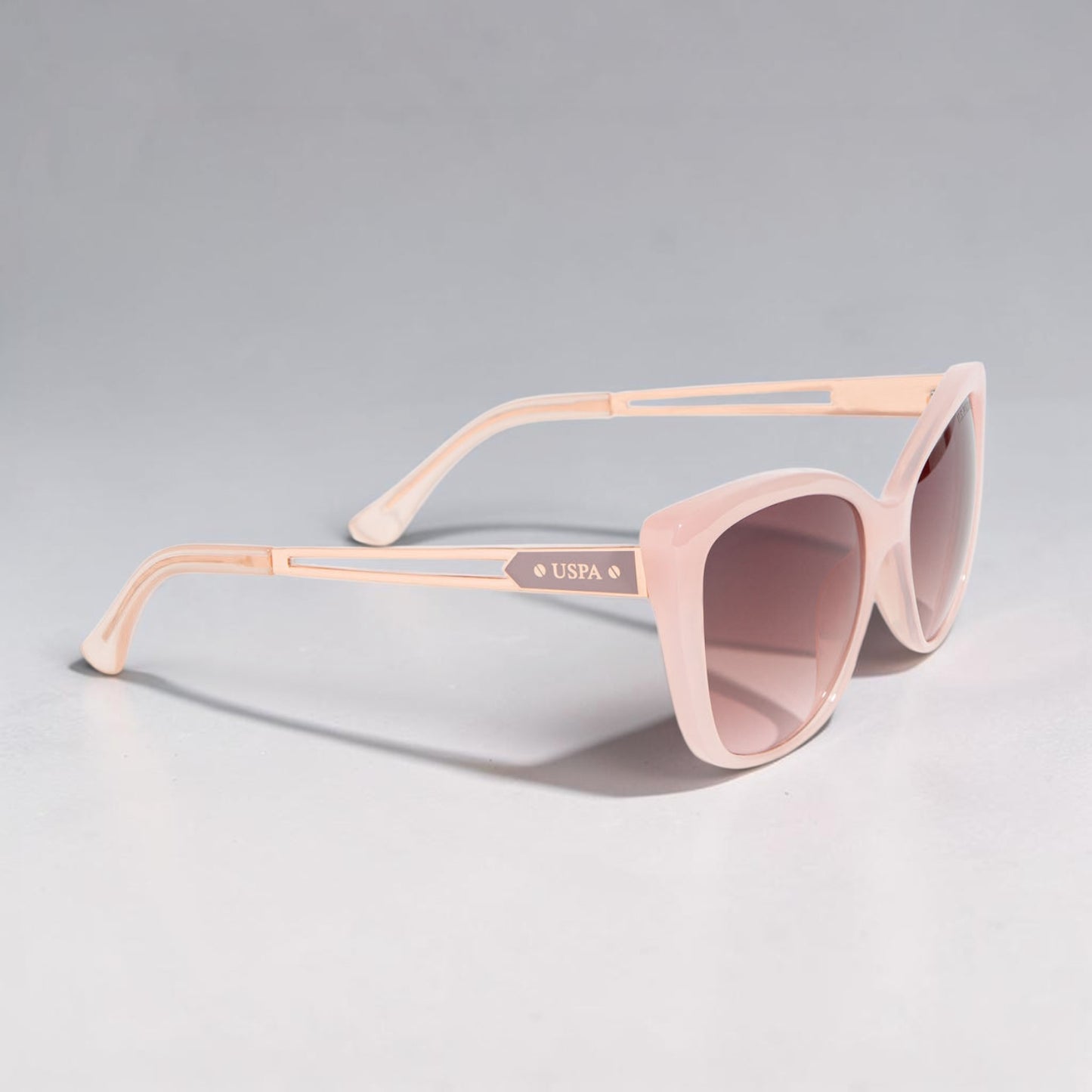 LADIES GEOMETRIC CAT-EYE SUNGLASSES,PA5096-0000A