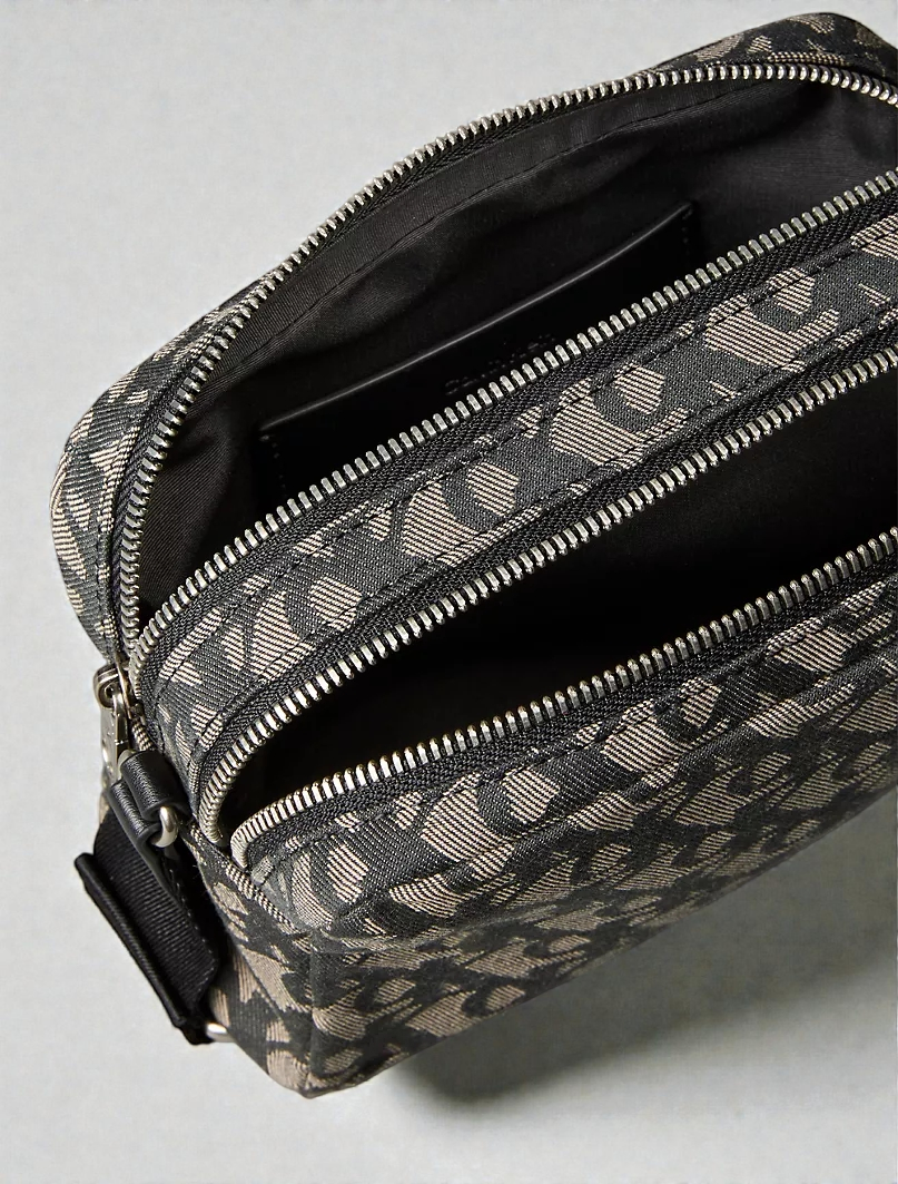 C.K Ultralight Double Zip Crossbody Bag