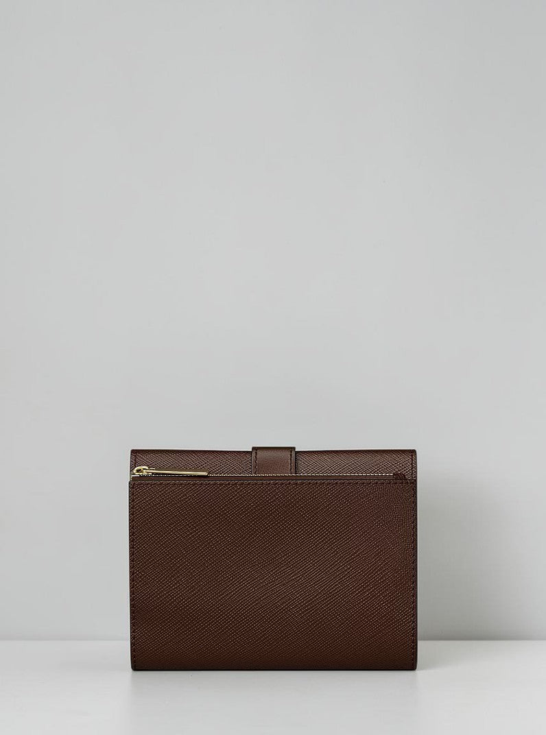 Michael Kors Greenwich Medium Saffiano Leather Trifold Wallet,35S5GGRE6L