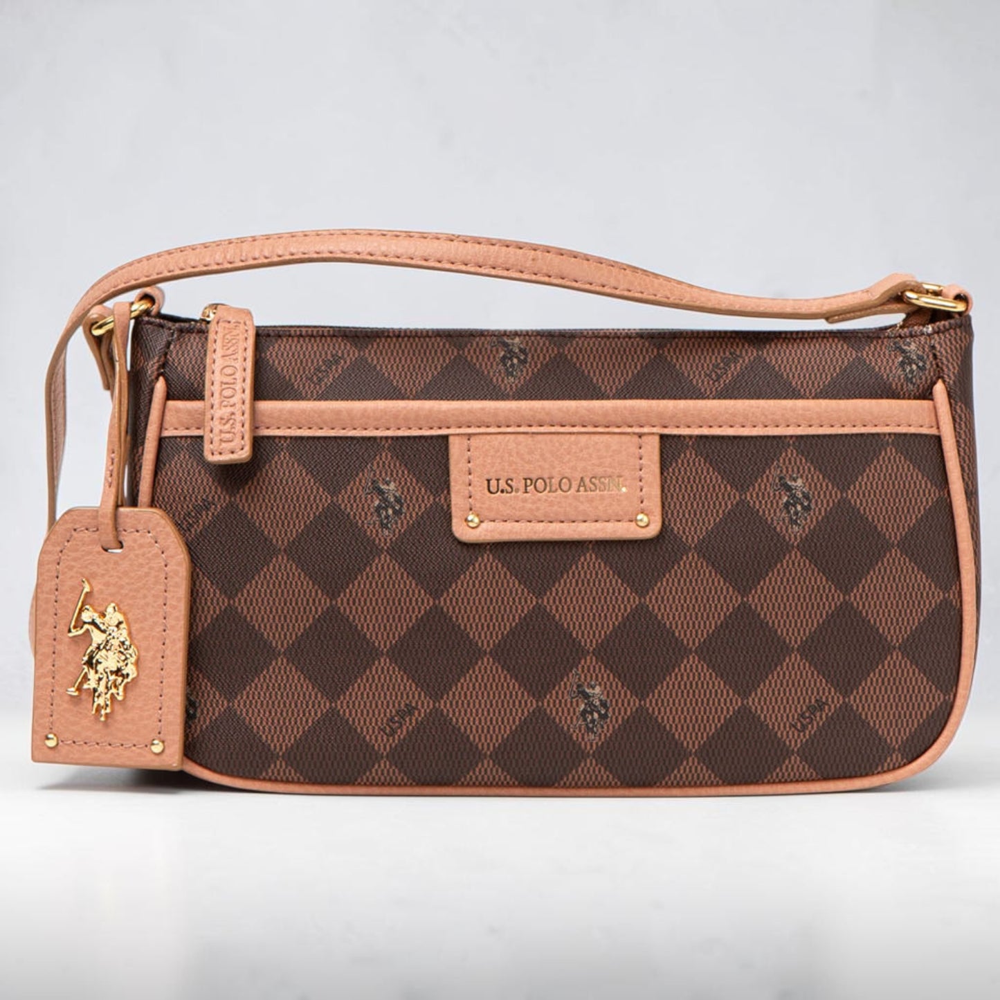 27A176-AA00A,DIAMOND SIGNATURE CROSSBODY BAGUETTE BAG