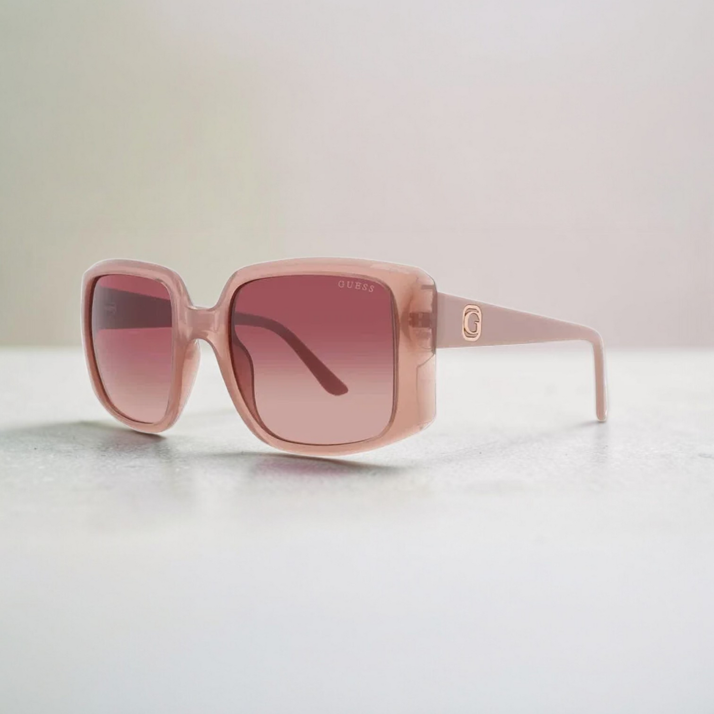 Brown Gradient Square Ladies Sunglasses