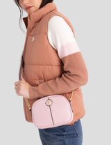 ENAMEL CHAIN CROSSBODY BAG,27V0058-AA00A