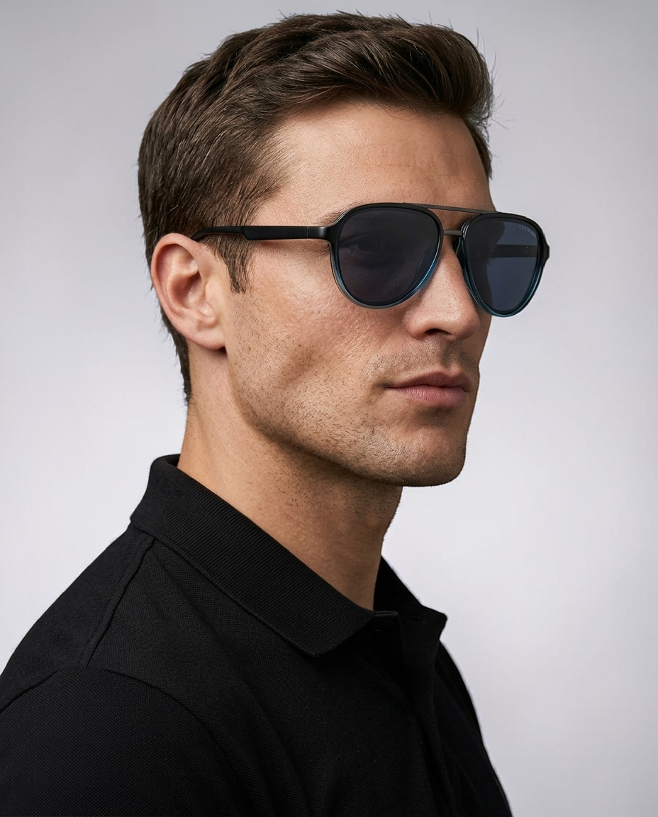 NAVIGATOR DUAL-BRIDGE AVIATOR SUNGLASSES
Serial PA3137-0000A