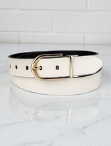 C.K Reversible Round Buckle Belt