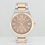 MENS TWO TONE LINK ANALOG WATCH,USC80928UO-0000A
