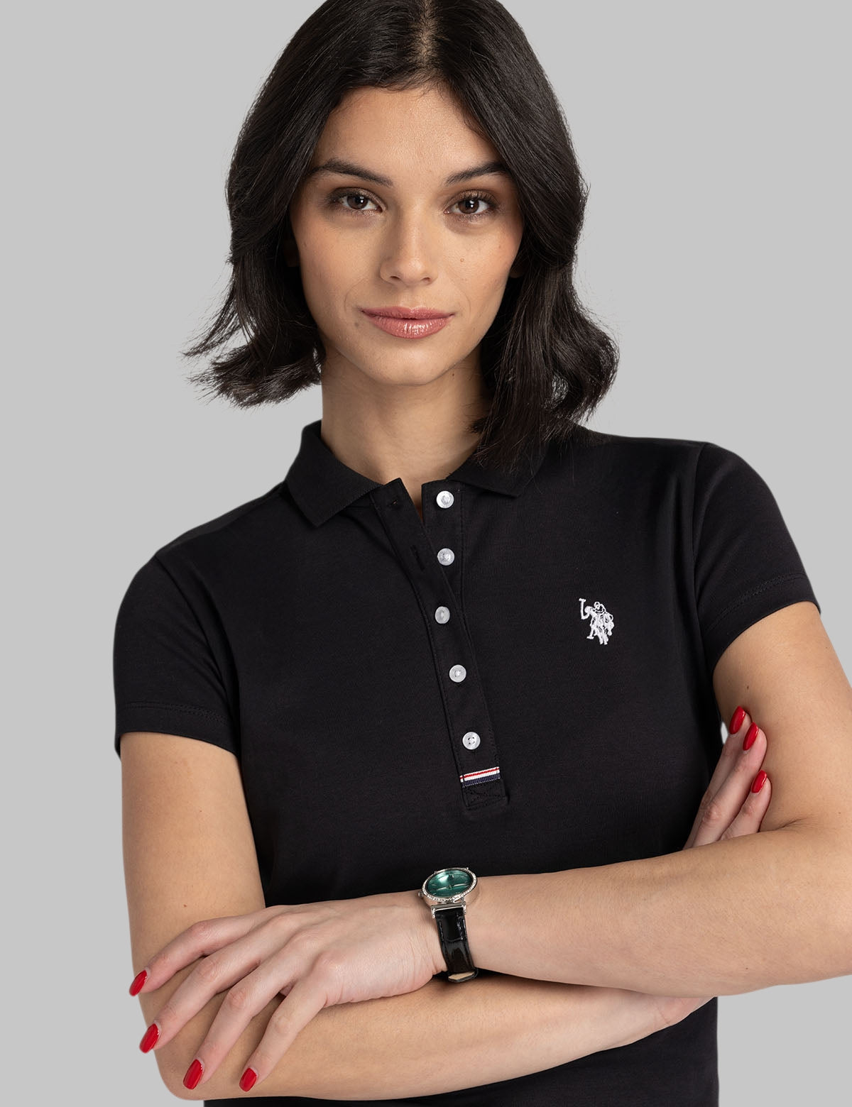SLIM FIT INTERLOCK POLO SHIRT