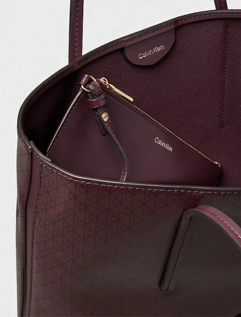 C.K Allover Emblem Logo  Tote Bag with Pouch 4F3267G