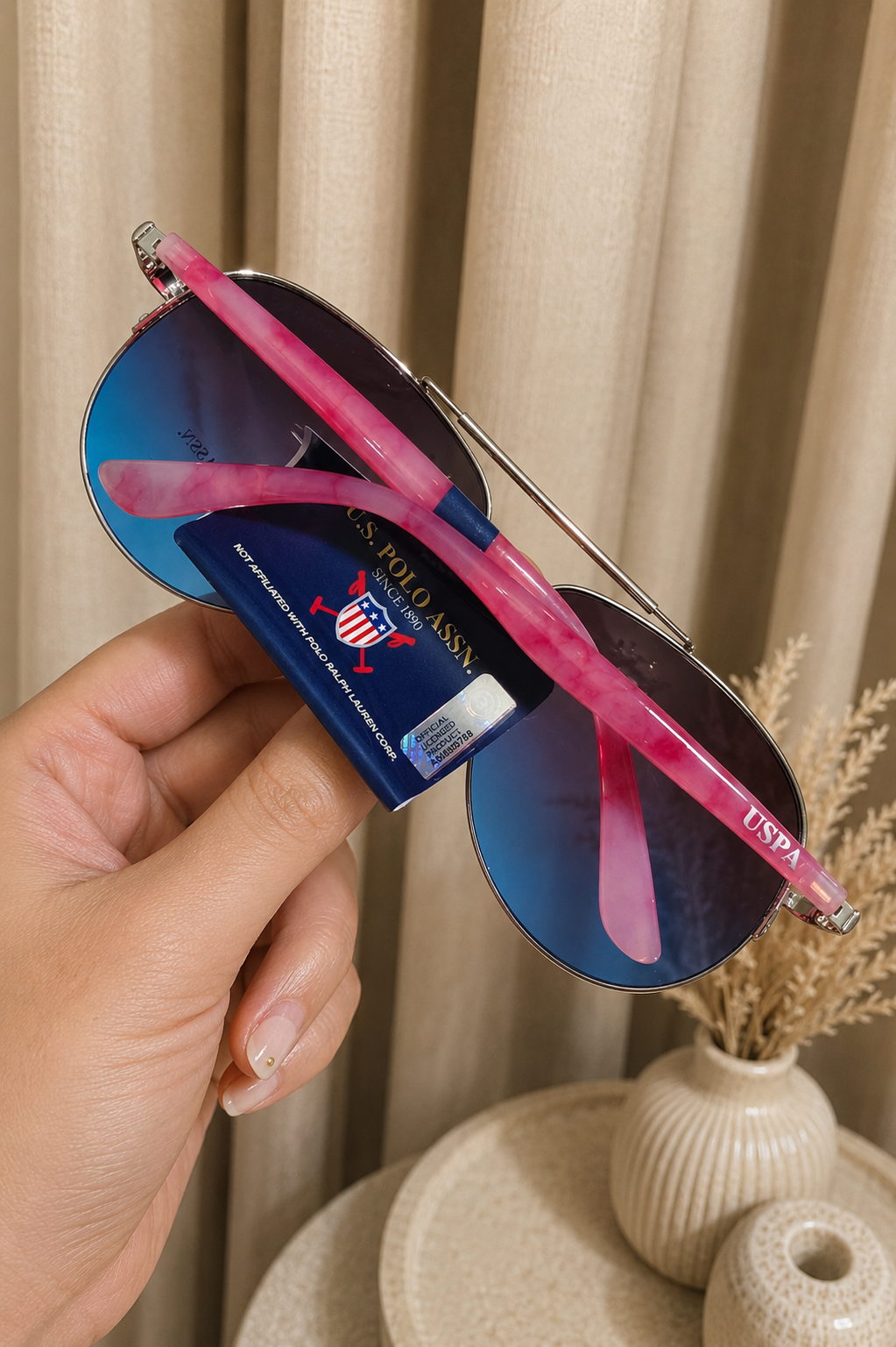 Immediate US Polo LADIES METAL AVIATOR SUNGLASSES Serial PA5030