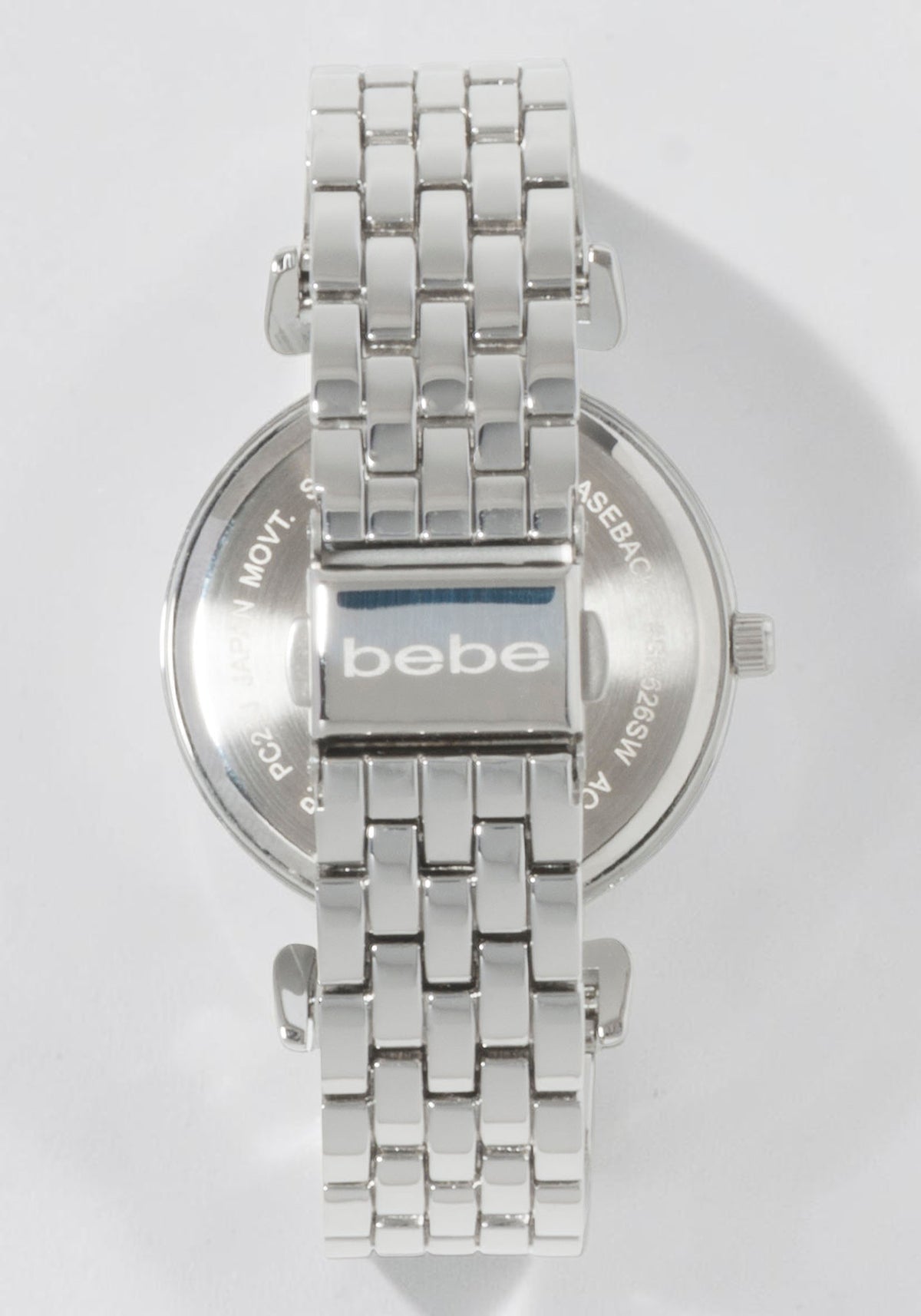 Silver Link Round Bracelet Diamond Dial Watch