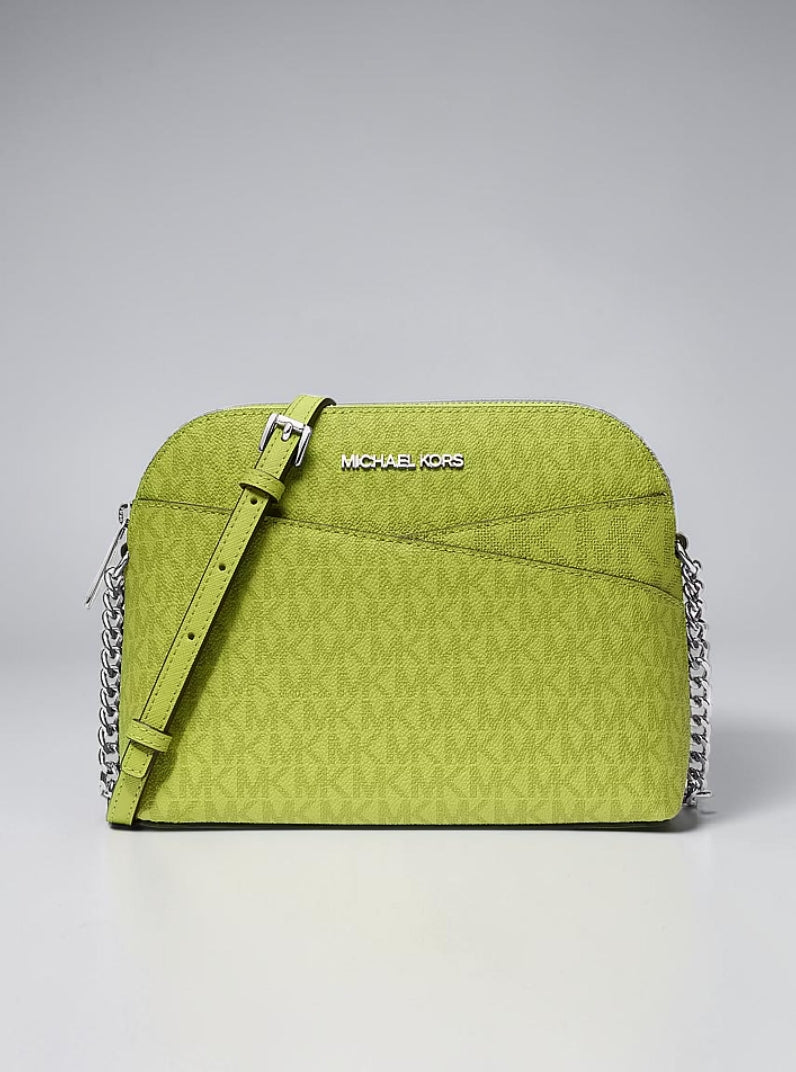 Jet Set Travel Medium Logo Dome Crossbody Bag,35F1STVC6B