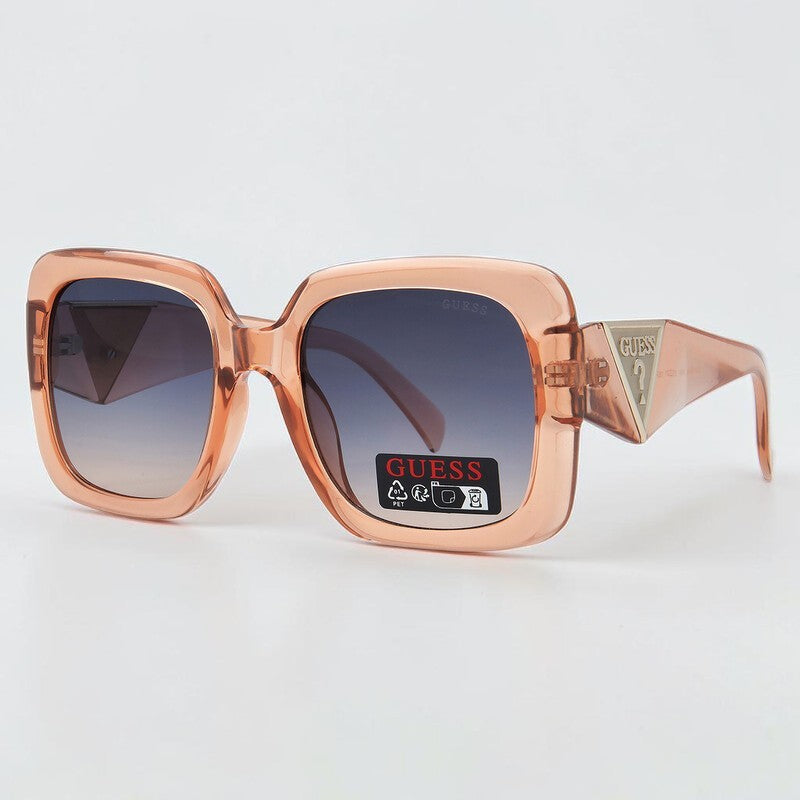 Guess Blue Gradient Square Ladies Sunglasses,GO00046