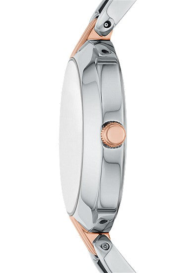 Immediate Fossil Kerrigan Three-Hand Two-Tone Stainless Steel Watch BQW3341