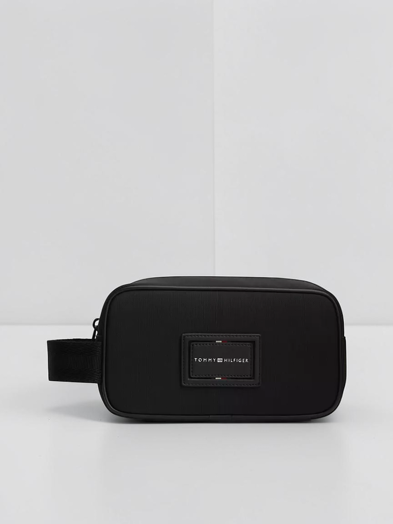 Immediate Tommy Logo Textured Dopp Kit Serial AM14549-BDS