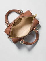 Grayson Pebbled Leather Duffel Crossbody Bag,35S6GGYC1L