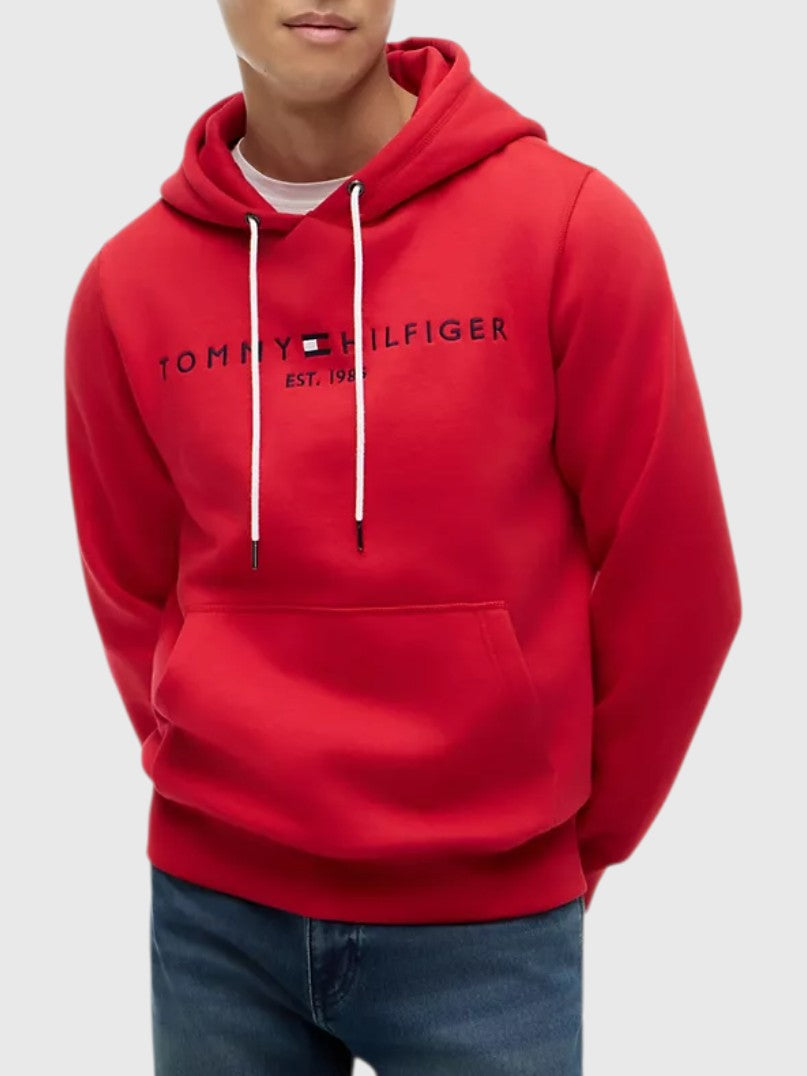 TOMMY HILFIGER Embroidered Tommy Logo Hoodie,78JB336-XLG