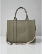 USPA BOX TOTE WITH CROSSBODY STRAP