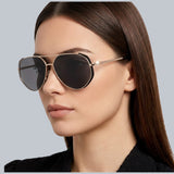 Guess 
Smoke Pilot Ladies Sunglasses
Item No. GU00219 02A 59