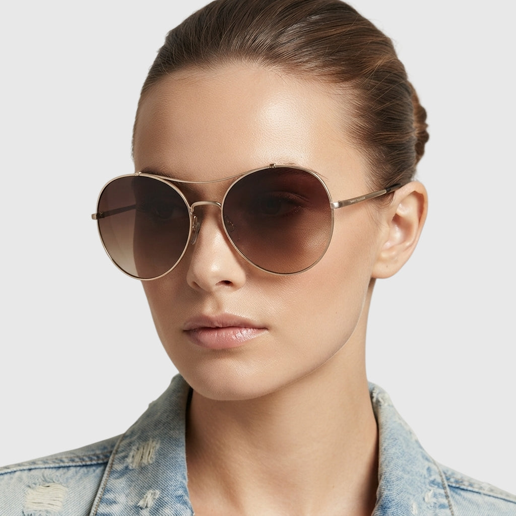 Tommy Hilfiger 
Brown Gradient Pilot Ladies Sunglasses,TH 1668/S