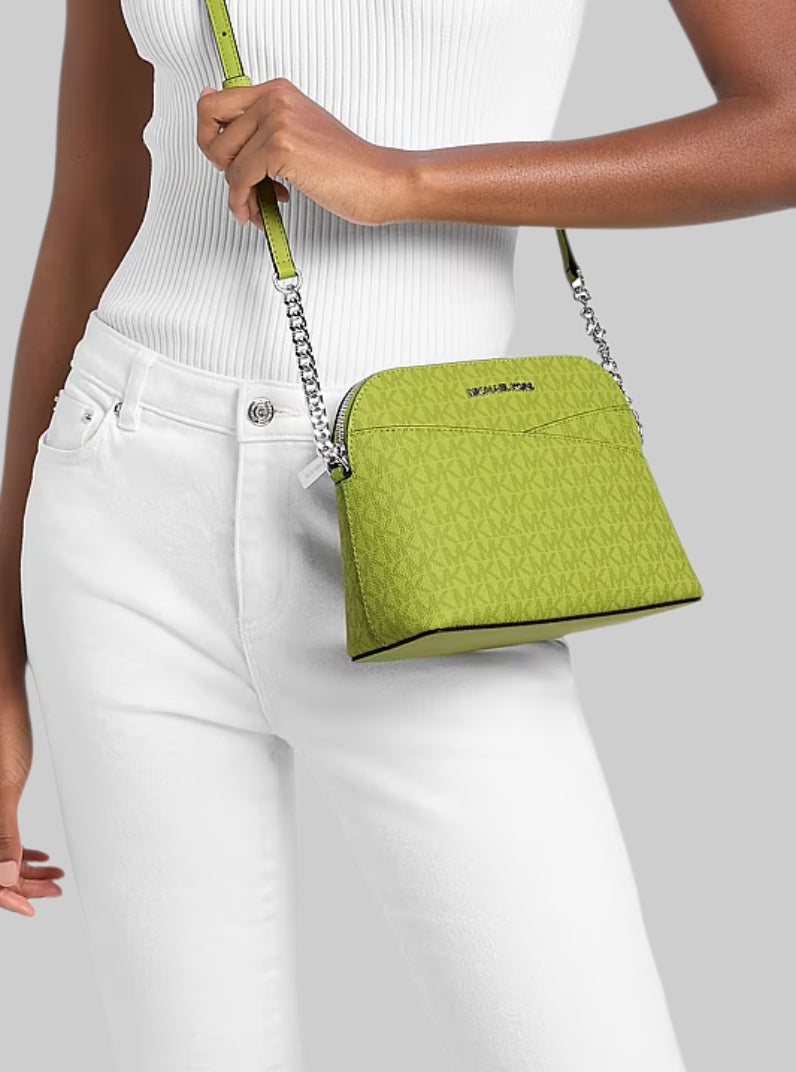 Jet Set Travel Medium Logo Dome Crossbody Bag,35F1STVC6B