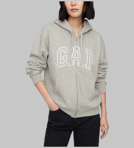 Relaxed Gap Logo Zip Hoodie