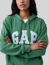 Gap Relaxed Gap Logo Zip Hoodie,627454