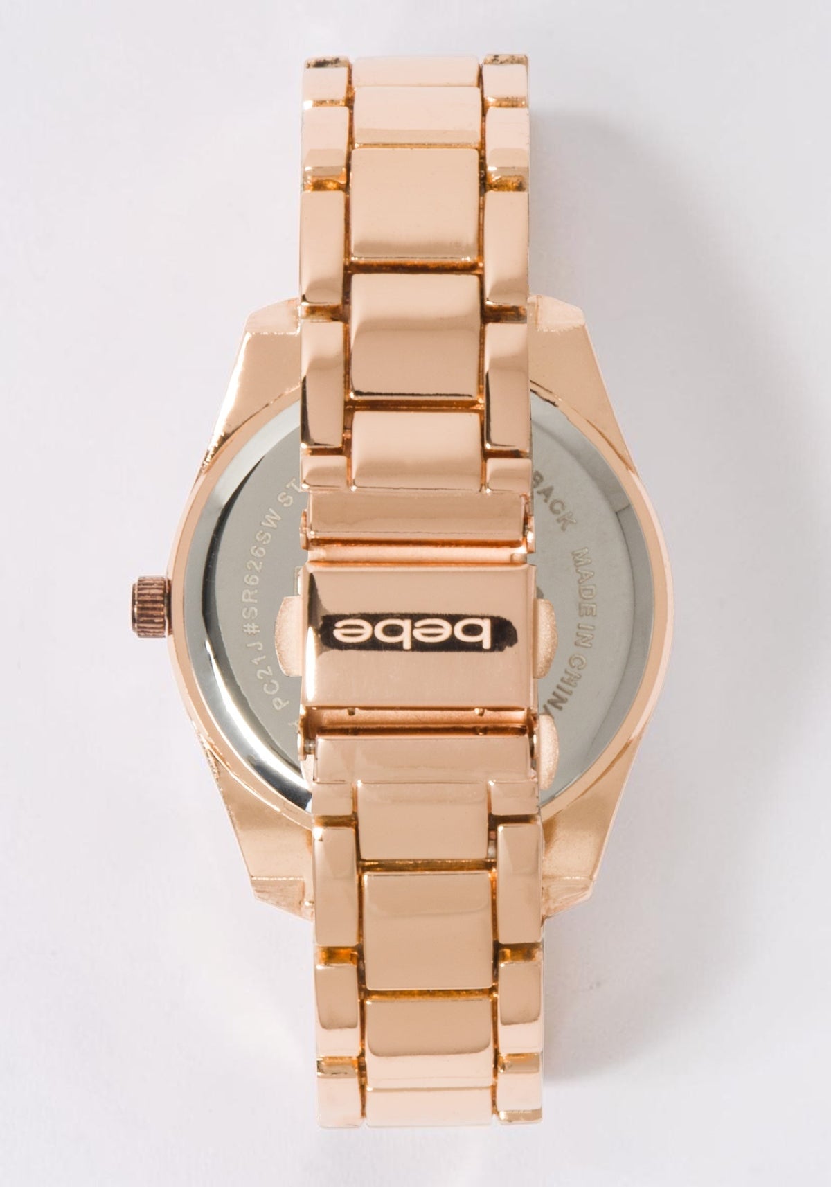 Rose Dial Crystal Bezel Watch