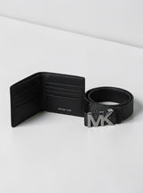 Michael Kors Signature Logo Wallet and Reversible Belt Gift Set,36F5LGFN9B