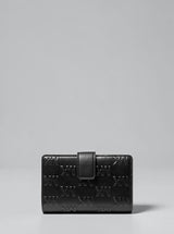Michael Kors Jet Set Travel Medium Logo Embossed Wallet,35F6STVF6Y