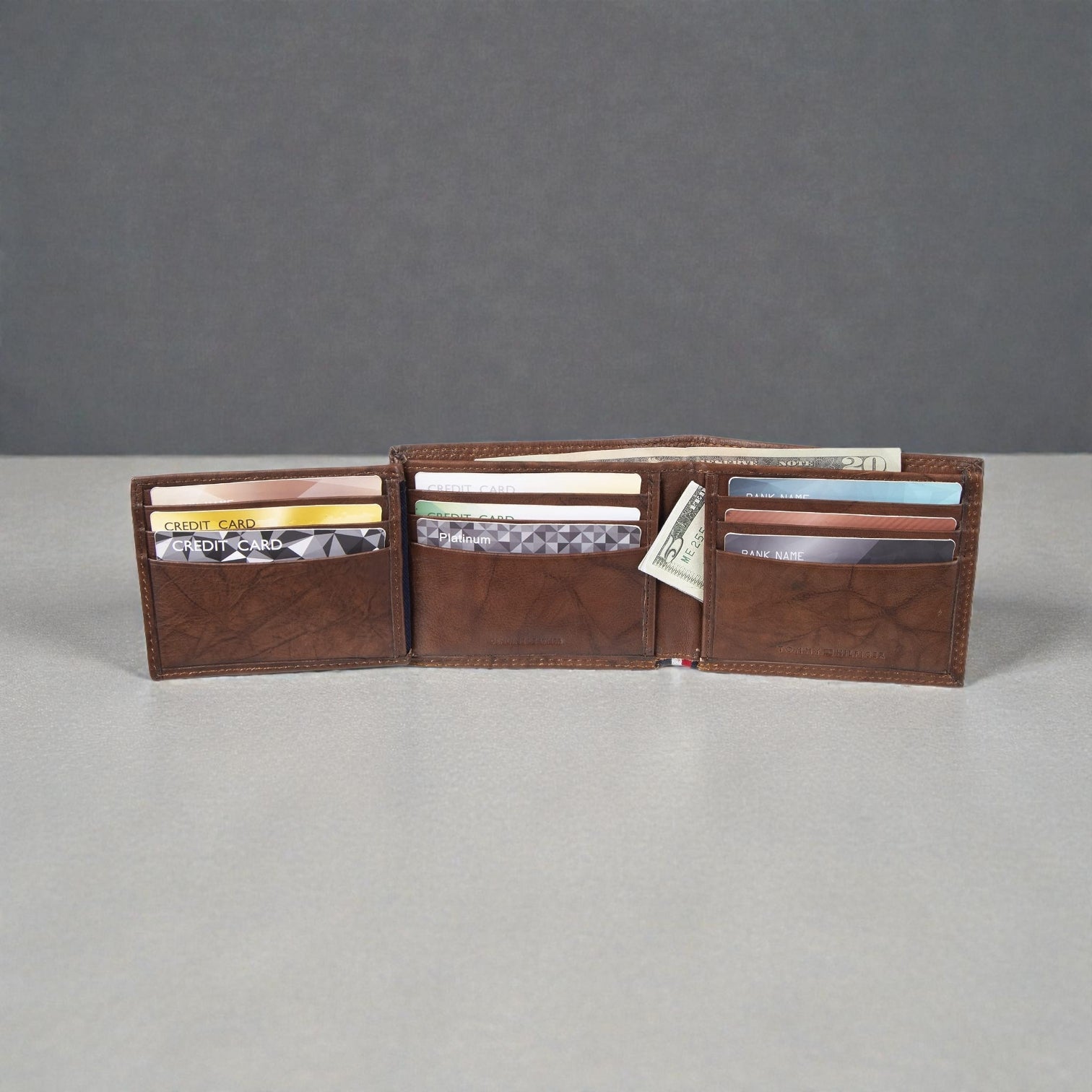 Tommy Hilfiger Men's Passcase Wallet with Removable ID Window