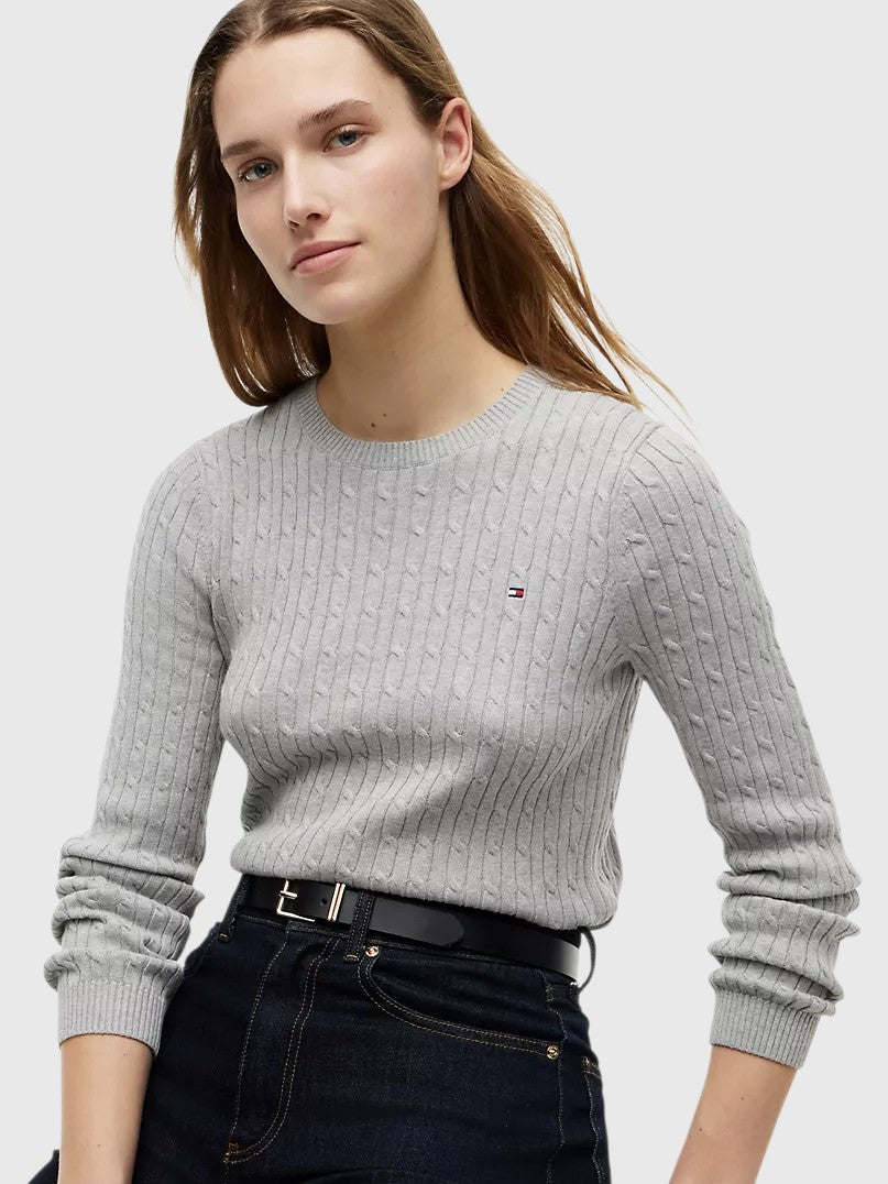 TOMMY HILFIGER Cable Knit Sweater,XW07179-DW5