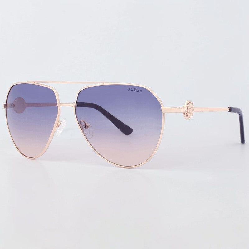 Guess Gradient Blue Pilot Ladies Sunglasses,GF6140
