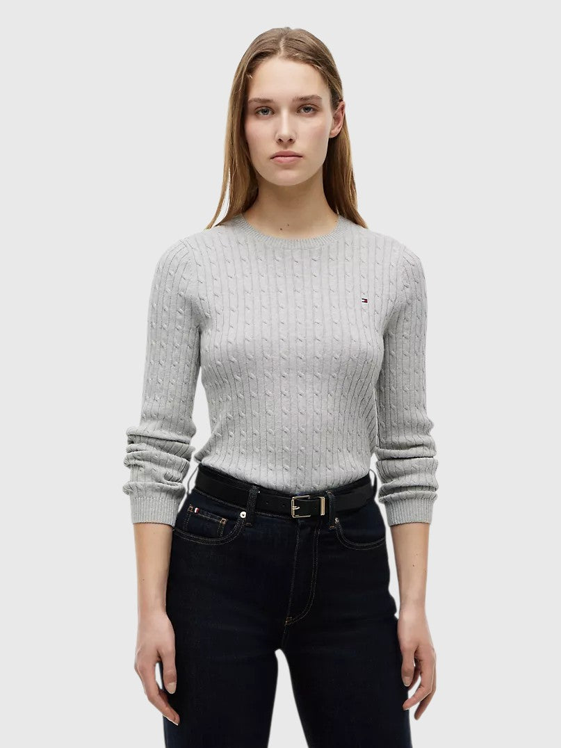 TOMMY HILFIGER Cable Knit Sweater,XW07179-DW5