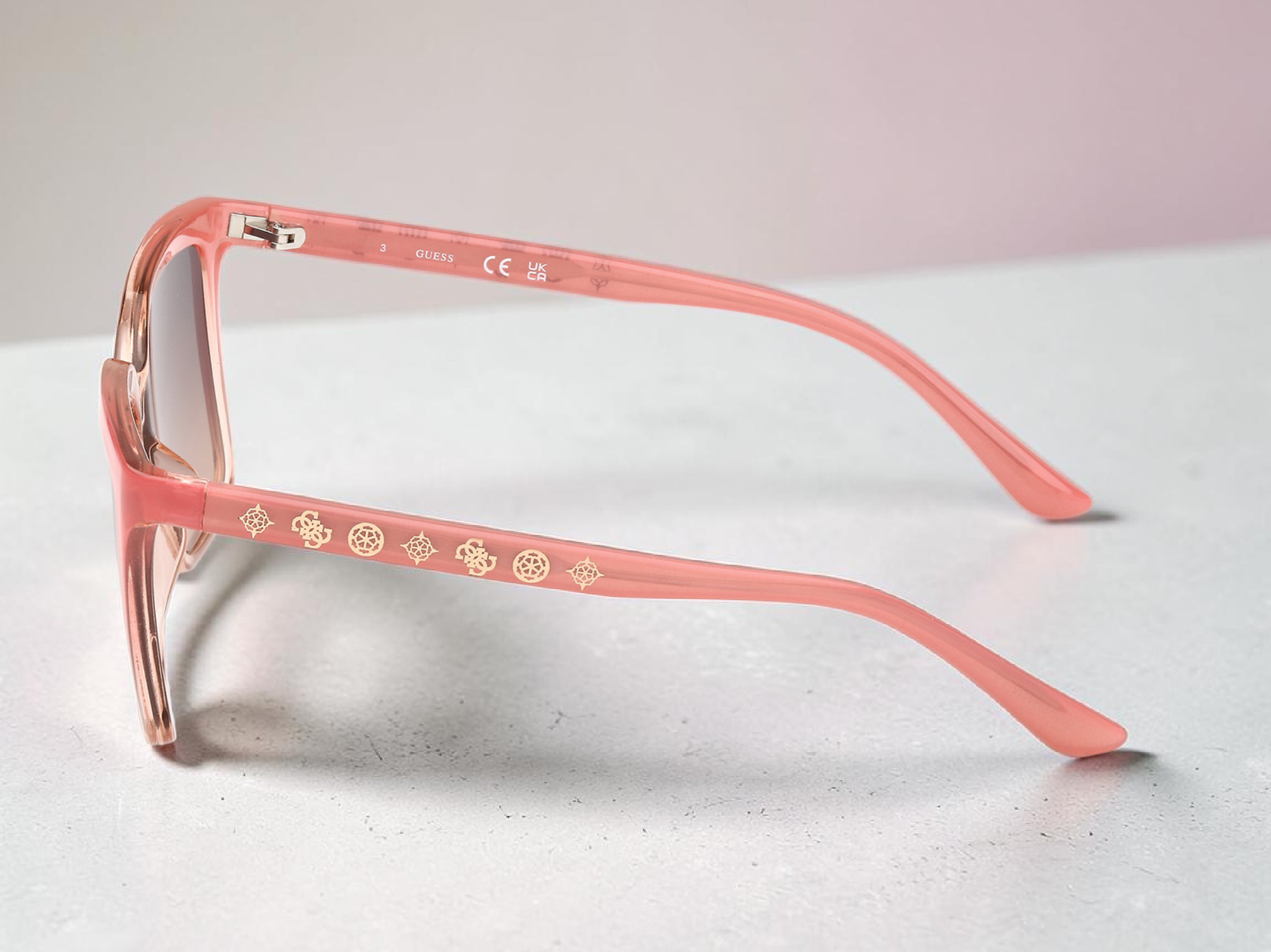 Gradient Smoke Square Ladies Sunglasses