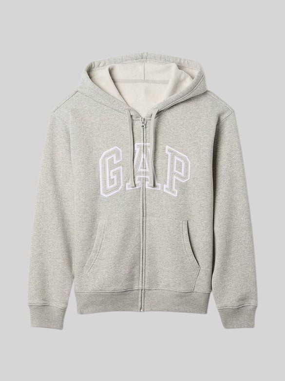 Gap Relaxed Gap Logo Zip Hoodie,627454