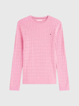 TOMMY HILFIGER Cable Knit Sweater,XW07179-DW5