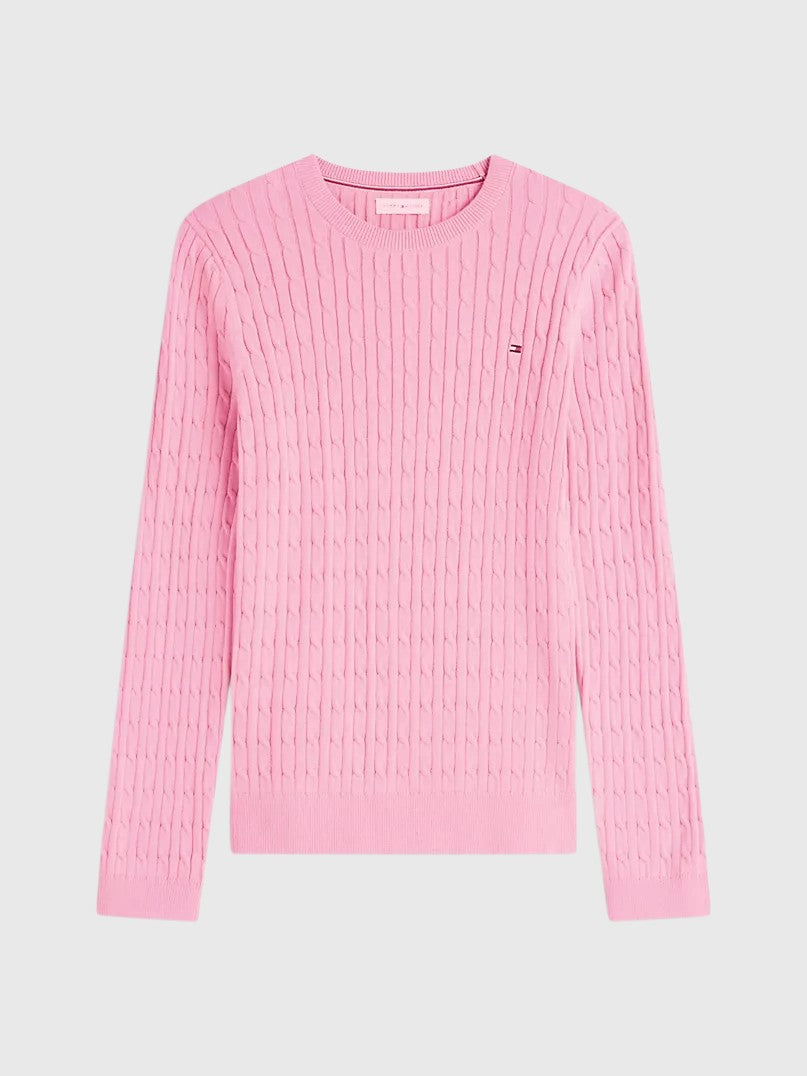 TOMMY HILFIGER Cable Knit Sweater,XW07179-DW5