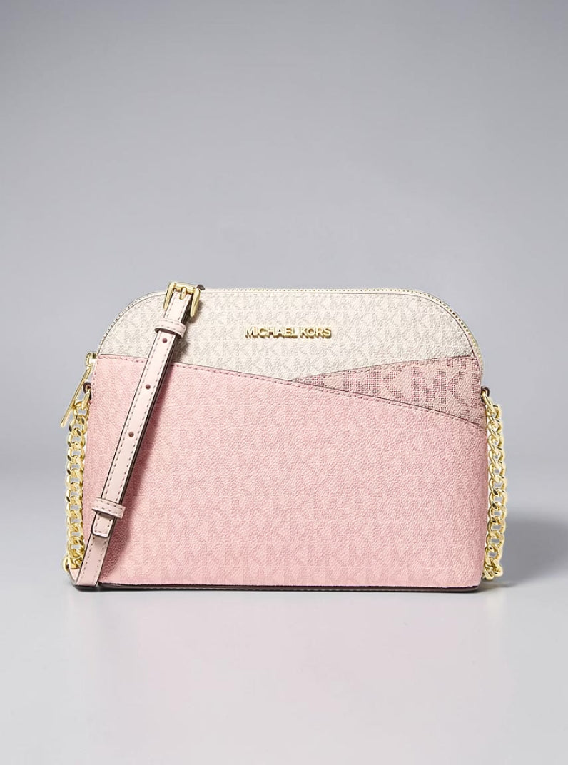 Jet Set Travel Medium Color-Block Signature Logo Crossbody Bag,35S5GTVC6B