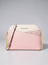 Jet Set Travel Medium Color-Block Signature Logo Crossbody Bag,35S5GTVC6B