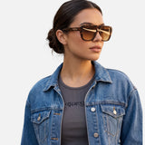 Guess Brown Square Sunglasses GF5109 52E 57